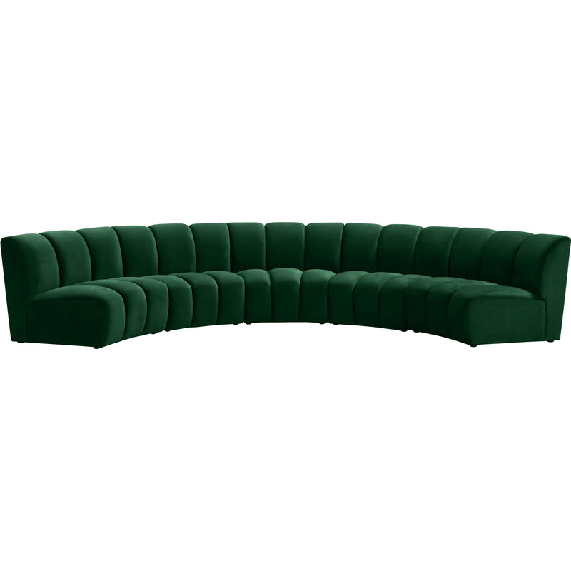 Meridian Infinity Fabric 5 pc Sectional 638Green-5PC IMAGE 1