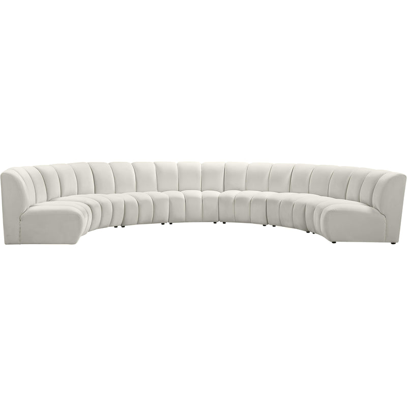 Meridian Infinity Fabric 7 pc Sectional 638Cream-7PC IMAGE 1