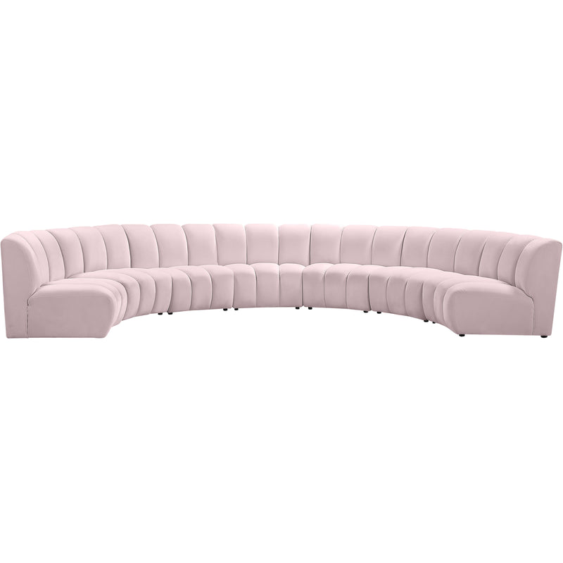 Meridian Infinity Fabric 7 pc Sectional 638Pink-7PC IMAGE 1