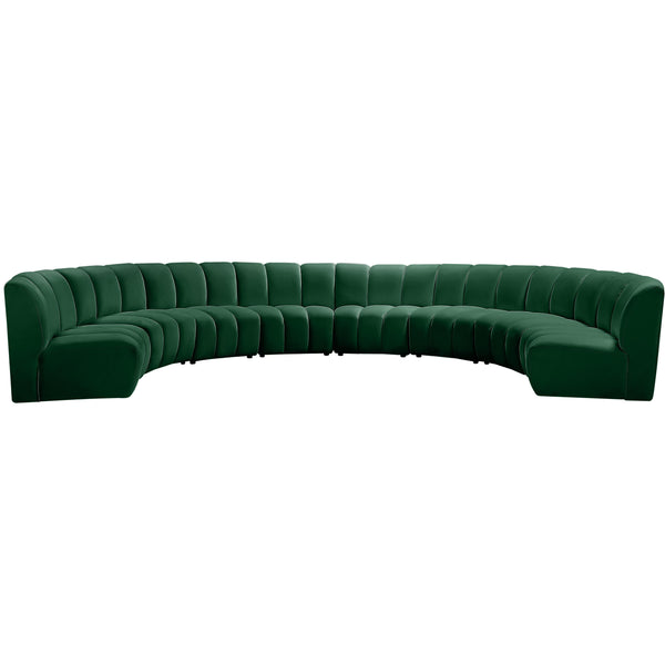 Meridian Infinity Fabric 8 pc Sectional 638Green-8PC IMAGE 1