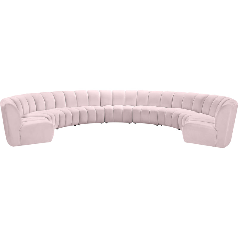 Meridian Infinity Fabric 9 pc Sectional 638Pink-9PC IMAGE 1