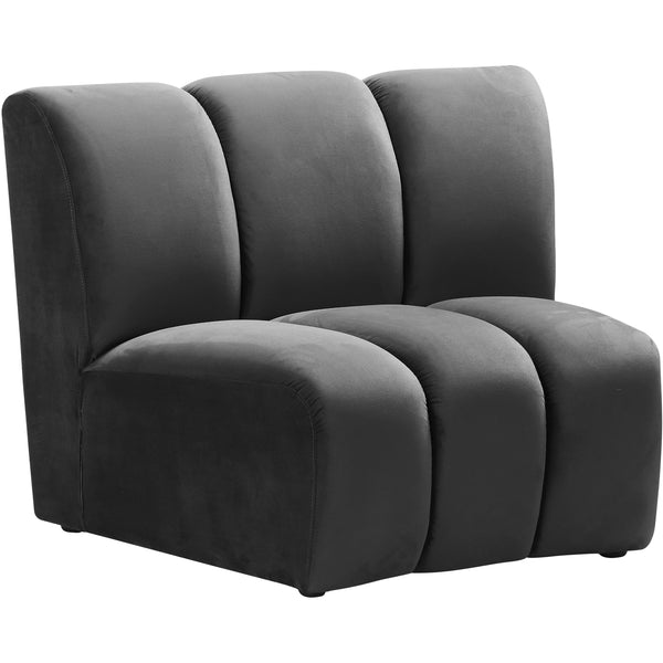 Meridian Infinity Stationary Fabric Chair 638Grey-C IMAGE 1