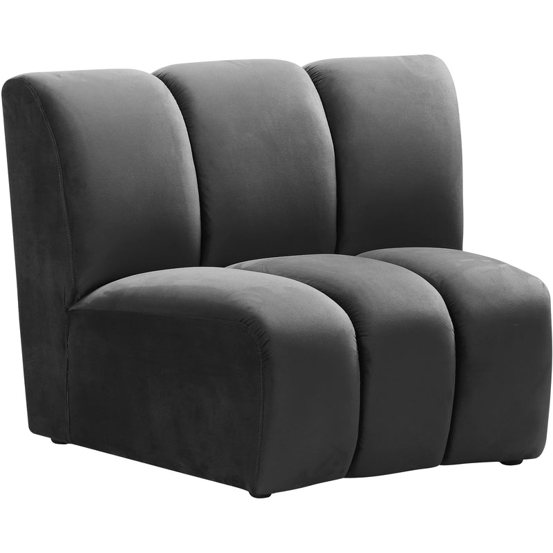 Meridian Infinity Stationary Fabric Chair 638Grey-C IMAGE 1