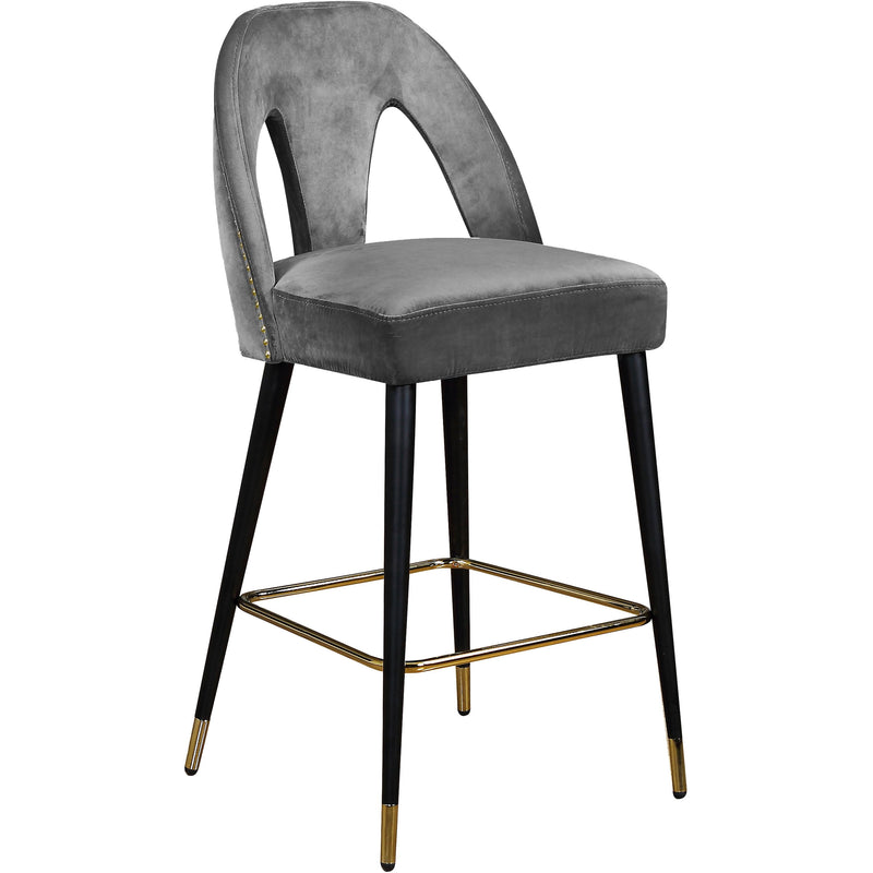 Meridian Akoya Counter Height Stool 795Grey-C IMAGE 1