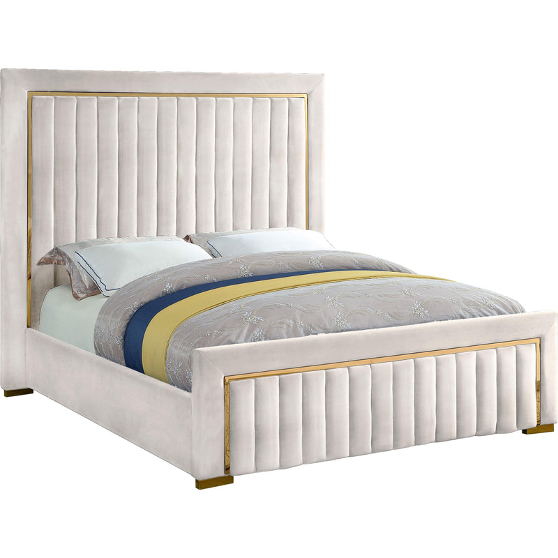 Meridian Dolce Queen Upholstered Platform Bed DolceCream-Q IMAGE 1