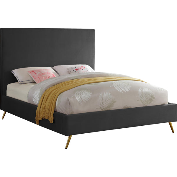 Meridian Jasmine King Upholstered Platform Bed JasmineGrey-K IMAGE 1