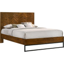 Meridian Reed Queen Upholstered Panel Bed Reed-Q IMAGE 1