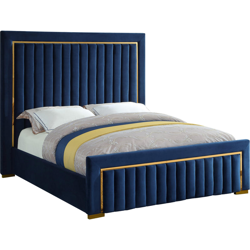 Meridian Dolce Queen Upholstered Platform Bed DolceNavy-Q IMAGE 1