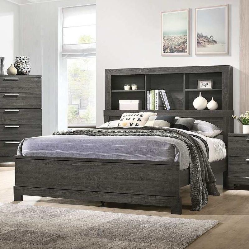 Acme Furniture Lantha King Bookcase Bed with Storage 22027EK IMAGE 2