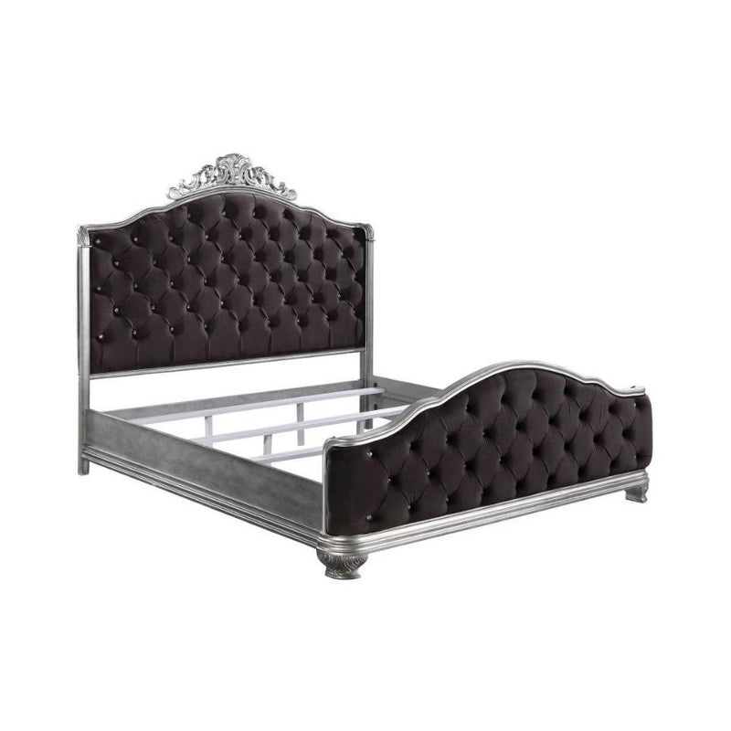 Acme Furniture Leonora California King Upholstered Panel Bed 22134CK IMAGE 2