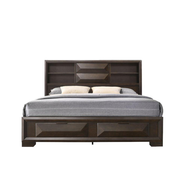 Acme Furniture Merveille King Bookcase Bed with Storage 22867EK IMAGE 1