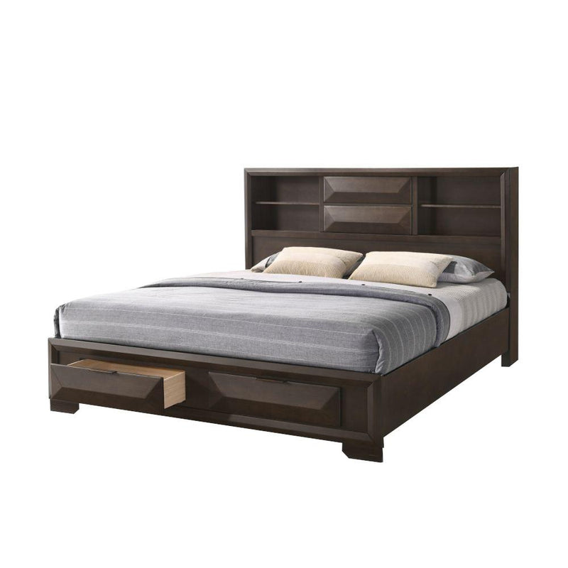 Acme Furniture Merveille King Bookcase Bed with Storage 22867EK IMAGE 2