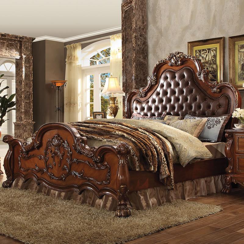 Acme Furniture Dresden California King Upholstered Panel Bed 23134CK IMAGE 2