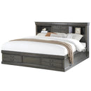 Acme Furniture Louis Philippe III Queen Bookcase Bed with Storage 24927EK IMAGE 2