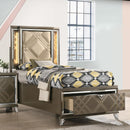 Acme Furniture Skylar Twin Upholstered Panel Bed with Storage 25340T IMAGE 1