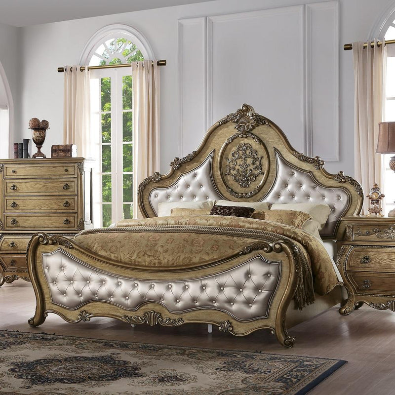 Acme Furniture Ragenardus King Upholstered Panel Bed 26307EK IMAGE 1