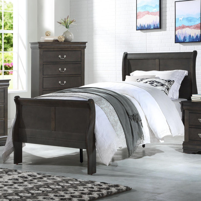 Acme Furniture Louis Philippe Full Sleigh Bed 26805F IMAGE 4
