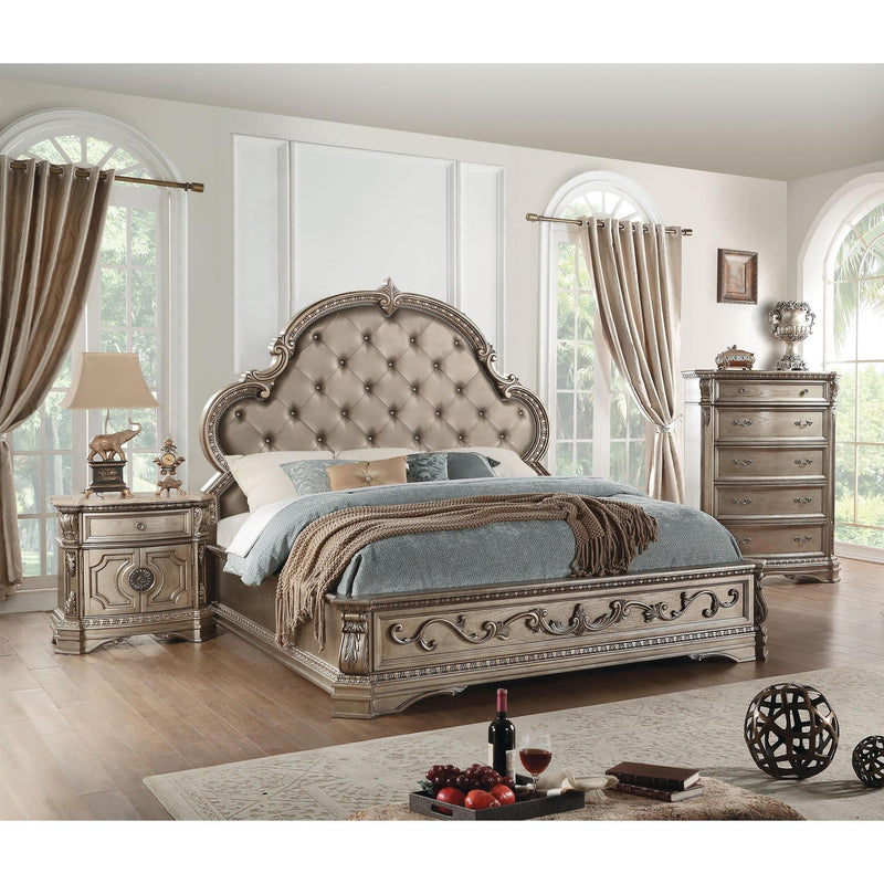 Acme Furniture Northville King Upholstered Panel Bed 26927EK IMAGE 2