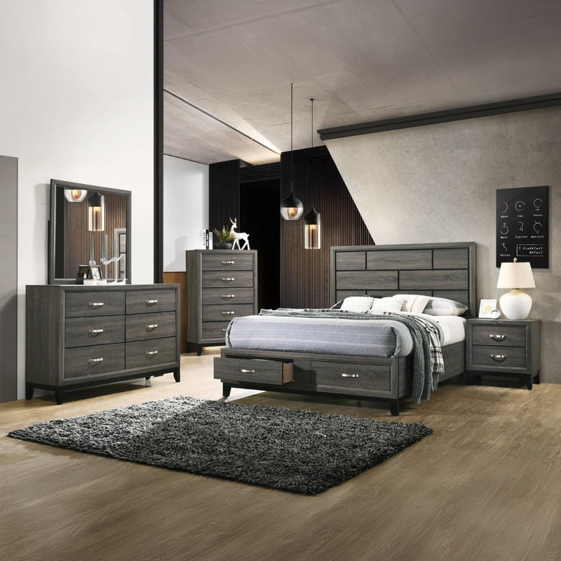 Acme Furniture Valdemar Queen Panel Bed 27060Q IMAGE 4