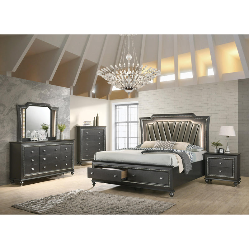 Acme Furniture Kaitlyn King Panel Bed with Storage 27277EK IMAGE 3