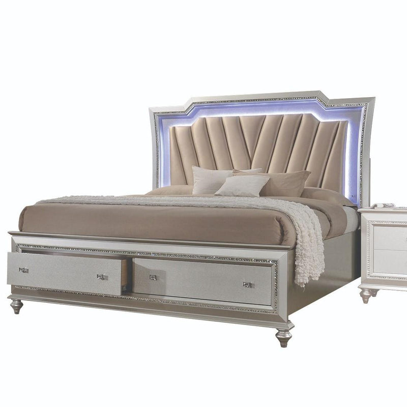 Acme Furniture Kaitlyn King Panel Bed with Storage 27227EK IMAGE 1