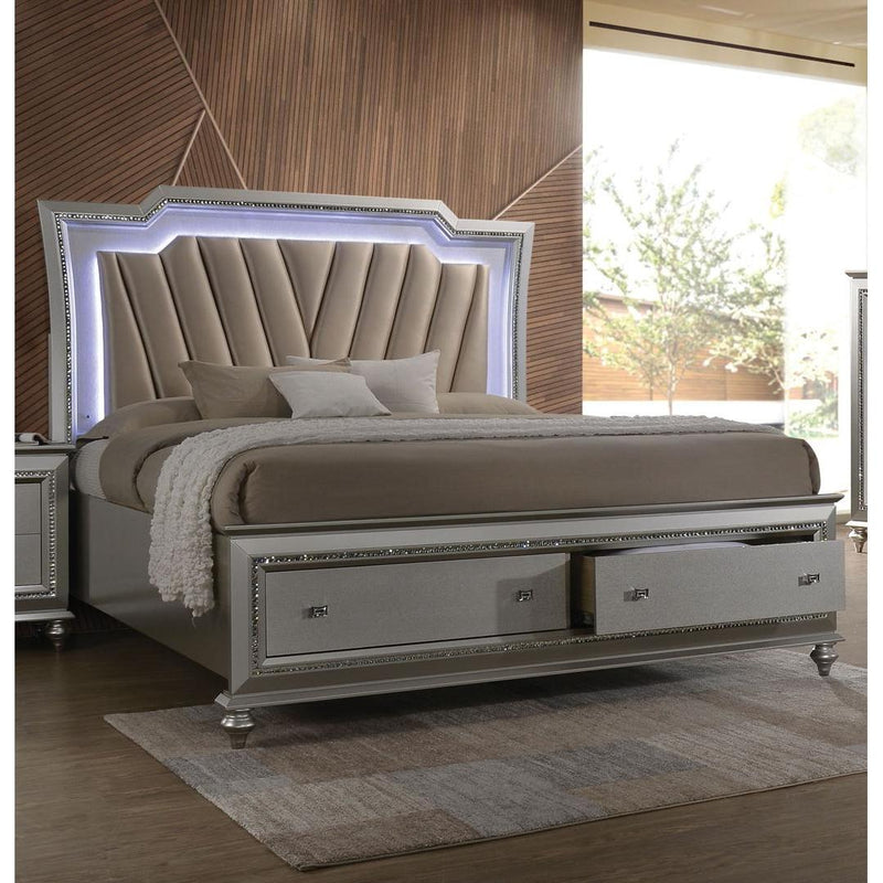 Acme Furniture Kaitlyn King Panel Bed with Storage 27227EK IMAGE 6