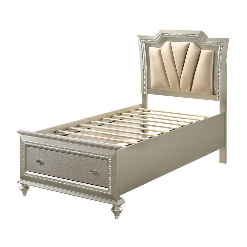 Acme Furniture Kaitlyn Twin Panel Bed with Storage 27240T IMAGE 2