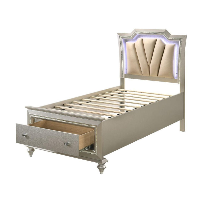 Acme Furniture Kaitlyn Twin Panel Bed with Storage 27240T IMAGE 3