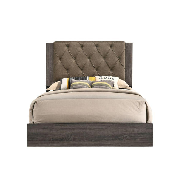 Acme Furniture Avantika Queen Upholstered Panel Bed 27680Q IMAGE 1