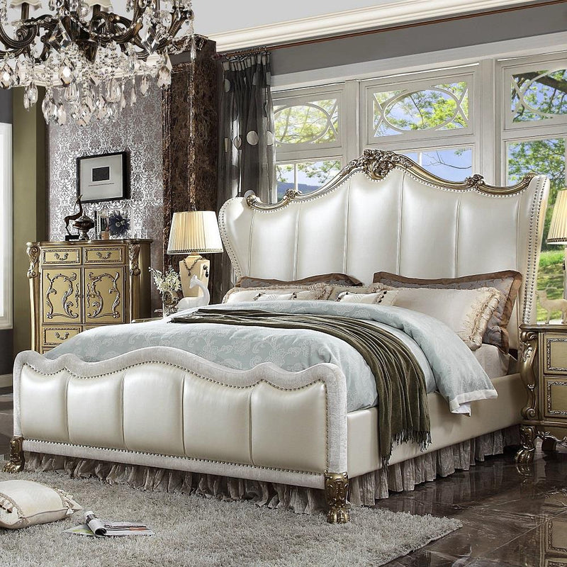 Acme Furniture Dresden II King Upholstered Panel bed 27817EK IMAGE 1