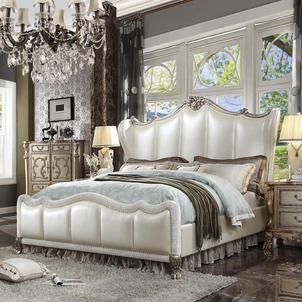 Acme Furniture Dresden II Queen Upholstered Panel bed 27820Q IMAGE 1