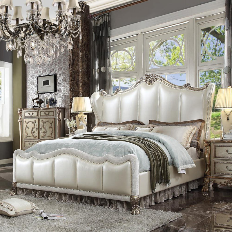 Acme Furniture Dresden II Queen Upholstered Panel bed 27820Q IMAGE 1