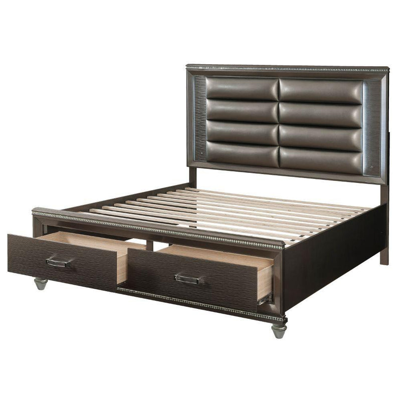 Acme Furniture Sadie King Panel Bed with Storage 27937EK IMAGE 1