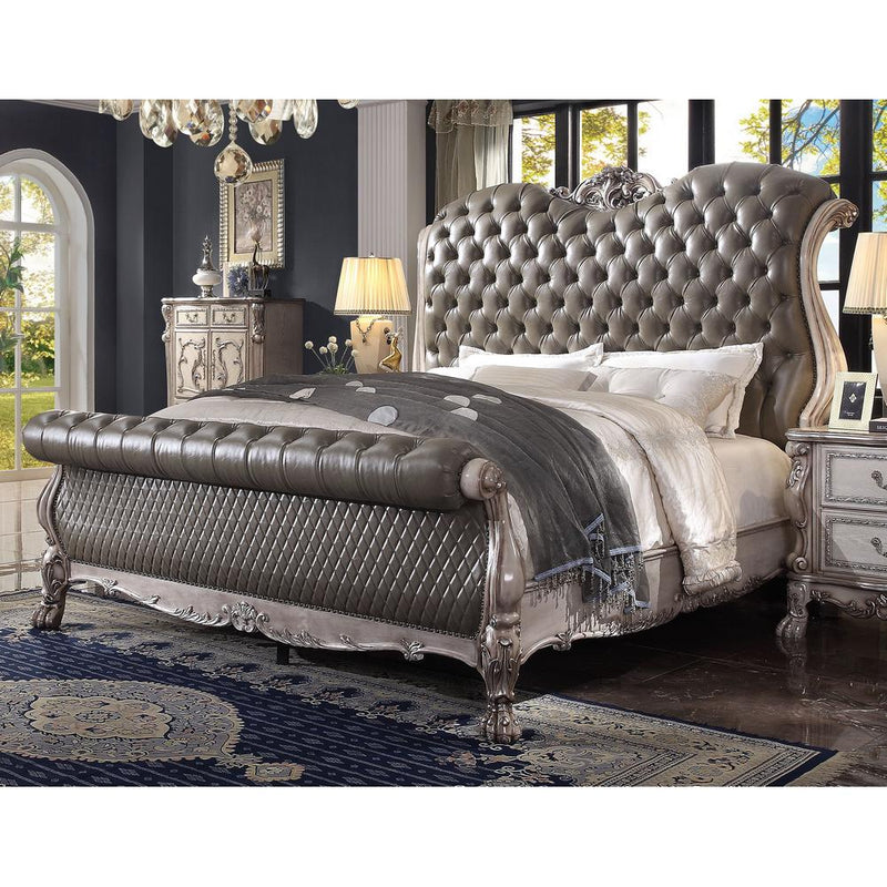 Acme Furniture Dresden Queen Upholstered Sleigh Bed 28190Q IMAGE 5
