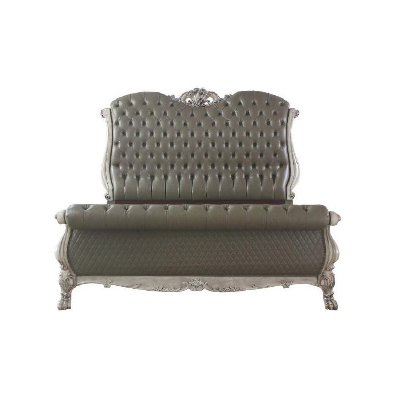 Acme Furniture Dresden King Upholstered Sleigh Bed 28187EK IMAGE 1