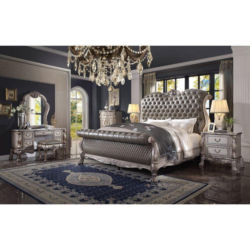 Acme Furniture Dresden King Upholstered Sleigh Bed 28187EK IMAGE 6