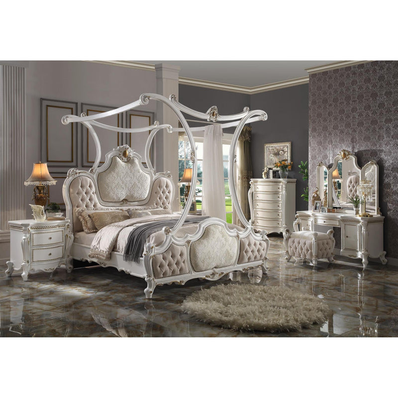 Acme Furniture Picardy California King Upholstered Canopy Bed 28204CK IMAGE 2