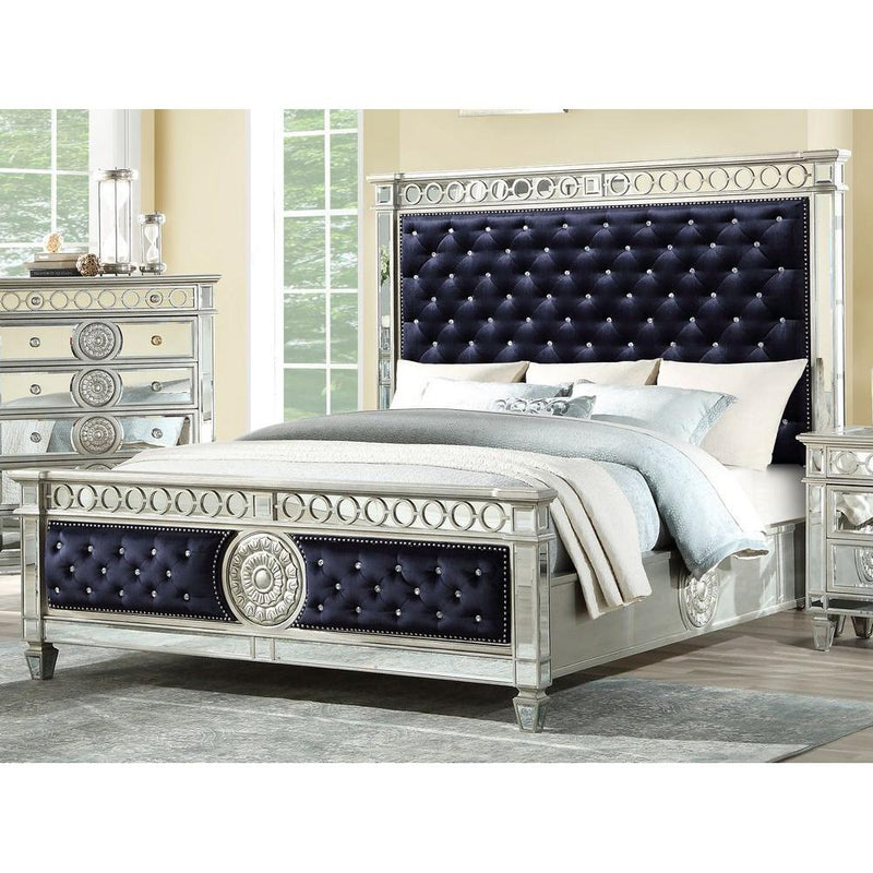 Acme Furniture Queen Upholstered Panel Bed 27350Q IMAGE 1