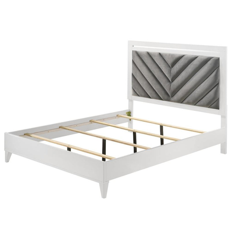 Acme Furniture Queen Upholstered Panel Bed 27390Q IMAGE 2