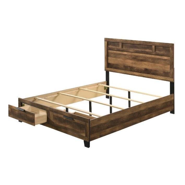 Acme Furniture Queen Panel Bed with Storage 28590Q IMAGE 3