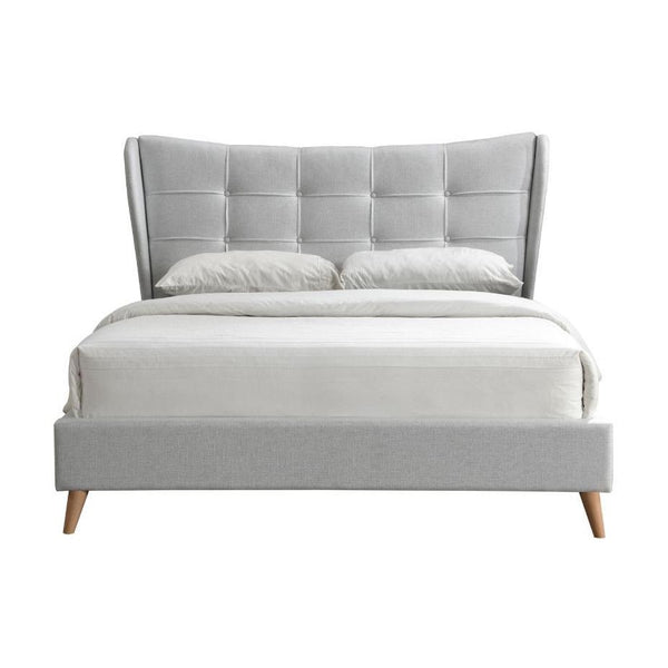 Acme Furniture Duran King Upholstered Panel Bed 28957EK IMAGE 1