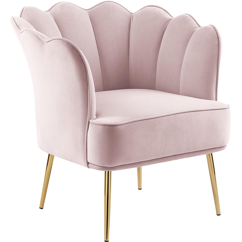 Meridian Jester Stationary Fabric Accent Chair 516Pink IMAGE 1