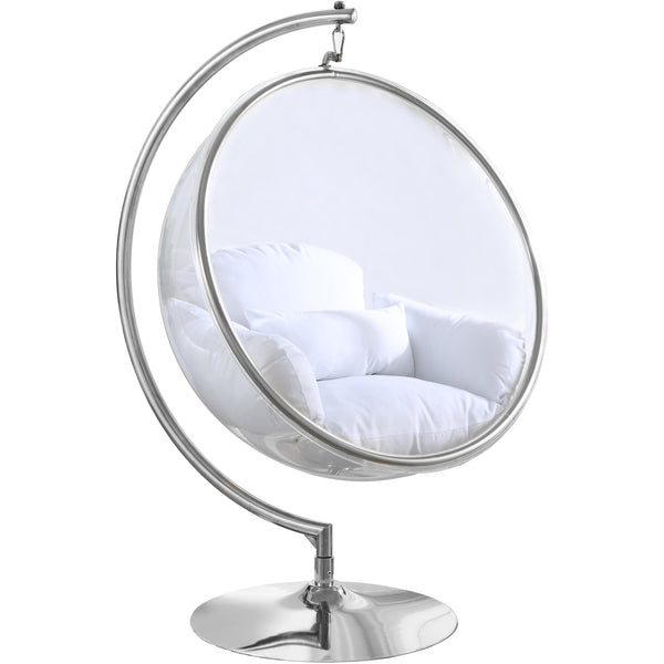Meridian Luna Suspended Acrylic Accent Chair 507White IMAGE 1