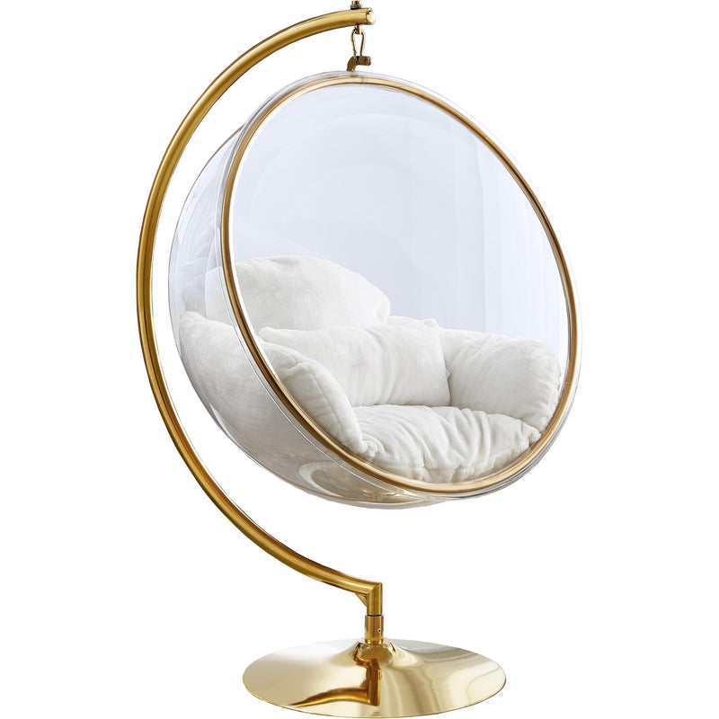 Meridian Luna Suspended Acrylic Accent Chair 508Fur IMAGE 1