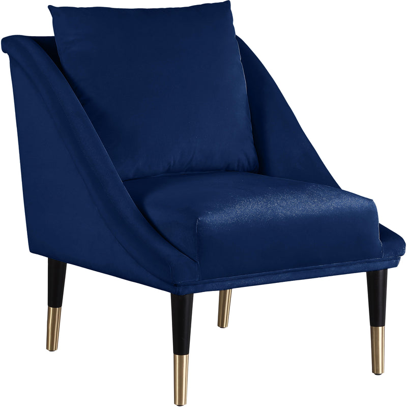 Meridian Elegante Stationary Fabric Accent Chair 517Navy-C IMAGE 1
