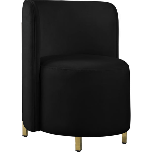 Meridian Rotunda Stationary Fabric Accent Chair 518Black-C IMAGE 1