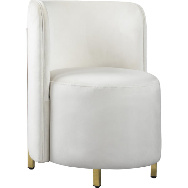 Meridian Rotunda Stationary Fabric Accent Chair 518Cream-C IMAGE 1