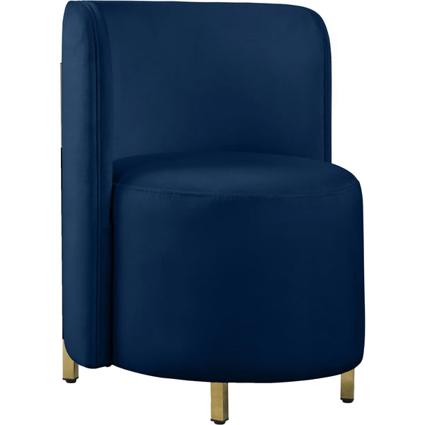Meridian Rotunda Stationary Fabric Accent Chair 518Navy-C IMAGE 1