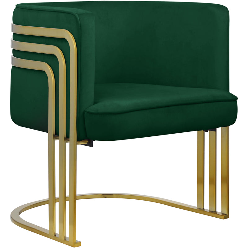 Meridian Rays Stationary Fabric Accent Chair 533Green IMAGE 1