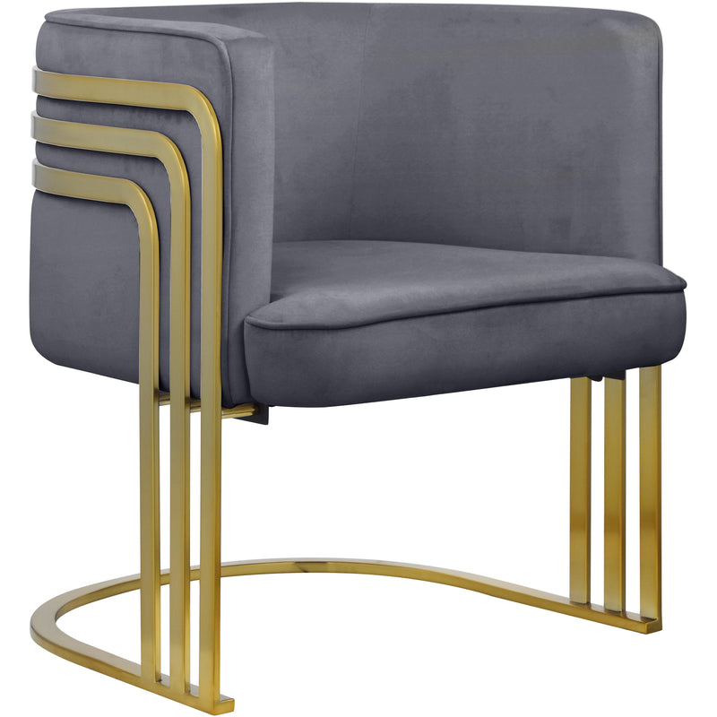 Meridian Rays Stationary Fabric Accent Chair 533Grey IMAGE 1